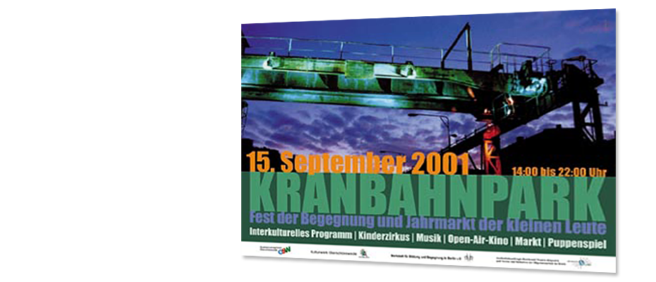 Plakat Kranbahnpark-Fest 2001